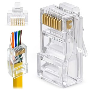 Pass-through RJ45 UTP Connectors